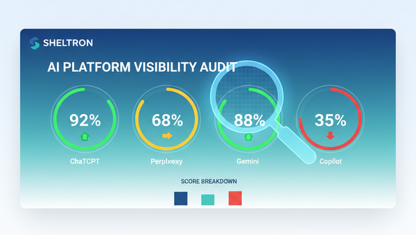 AI görünürlük auditi nedir — ChatGPT, Perplexity, Gemini ve Copilot platform analizi