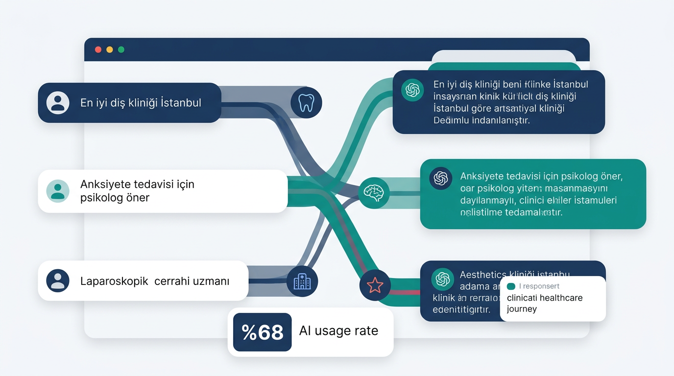 Klinik ve doktor araştırmalarında AI kullanım istatistikleri ve hasta davranış analizi