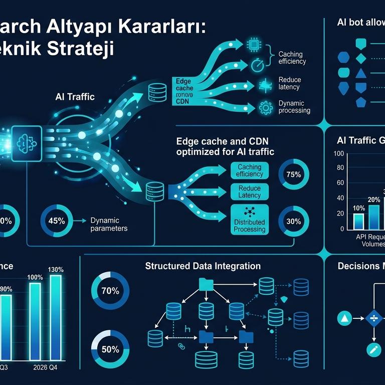 CTO için AI Search Altyapı Kararları: 2026 Q3-Q4 Teknik Strateji istatistik infografiği