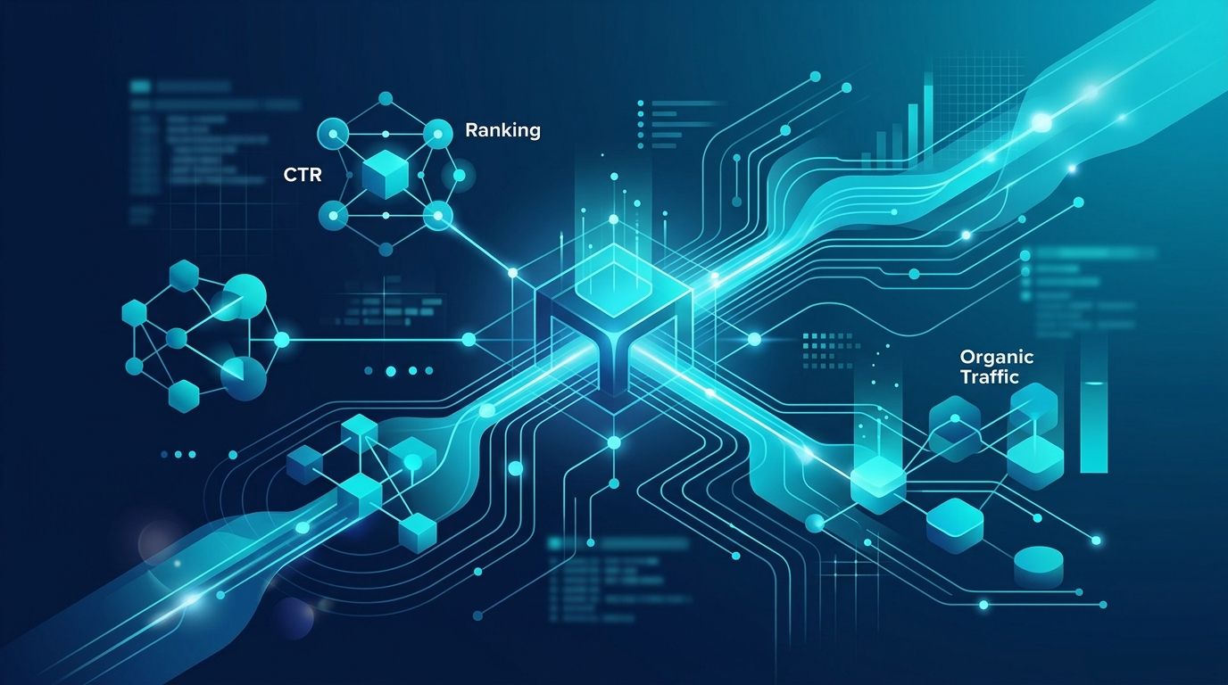 VP Marketing AI search rapor board sunumu — yönetim toplantı masası + dijital dashboard ekran