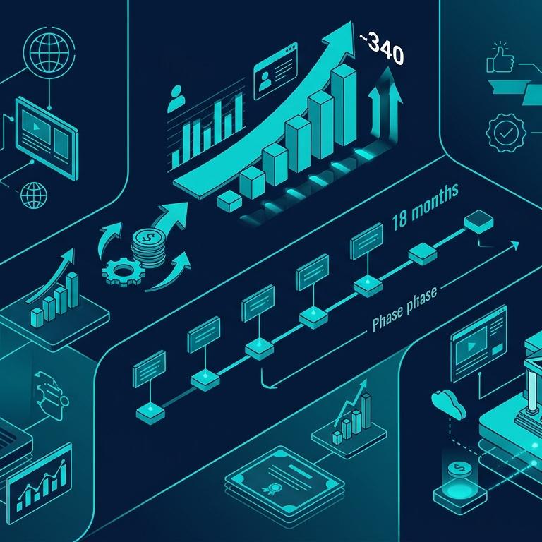Online MBA Programı Anonim Vaka: 16 Hafta AI Görünürlük Sprint Sonuçları infografik