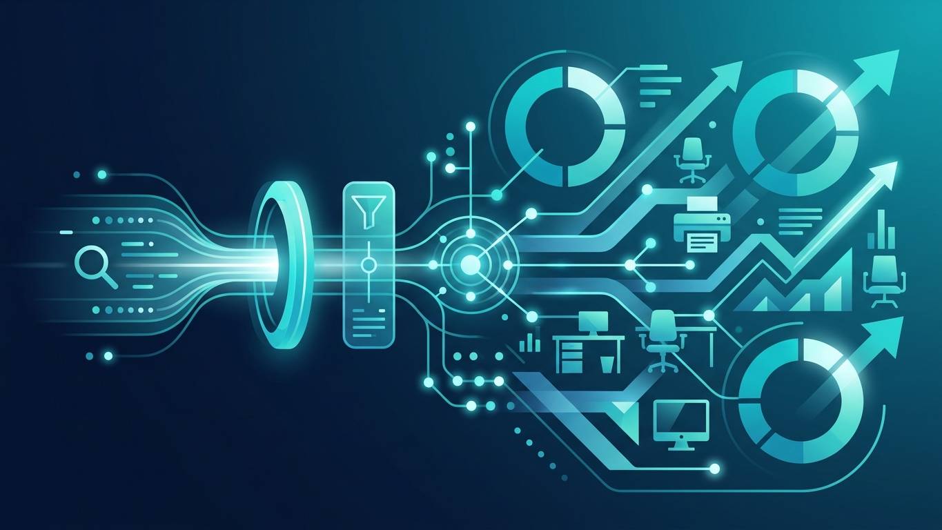 B2B ofis ekipmanları tedarik şirketi 12 haftalık AI görünürlük sprint anonim vaka — mention oranı %7'den %52'ye sıçrama