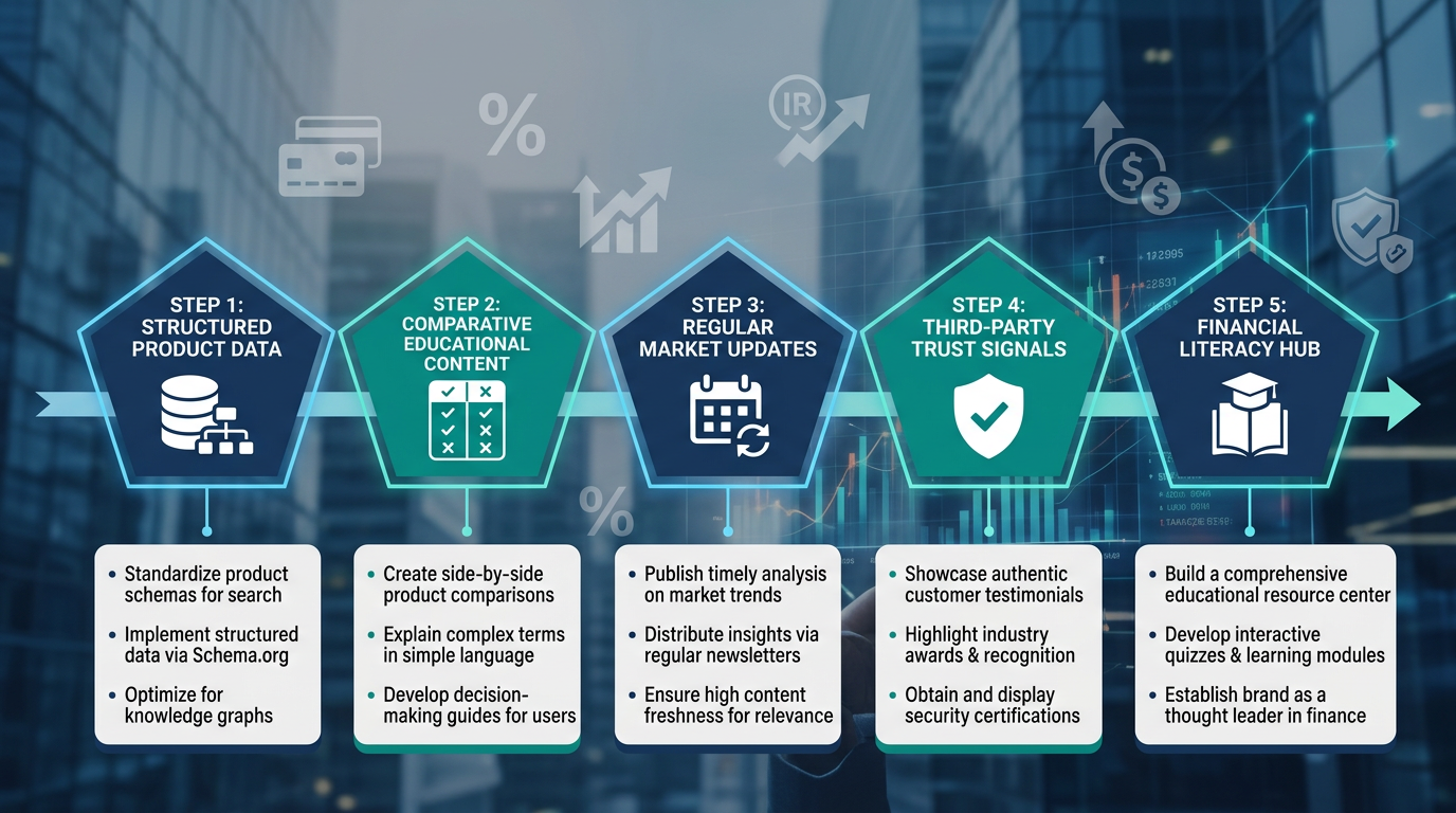 Finans sektörü AI görünürlük karşılaştırma tablosu — bankalar, sigorta ve fintech