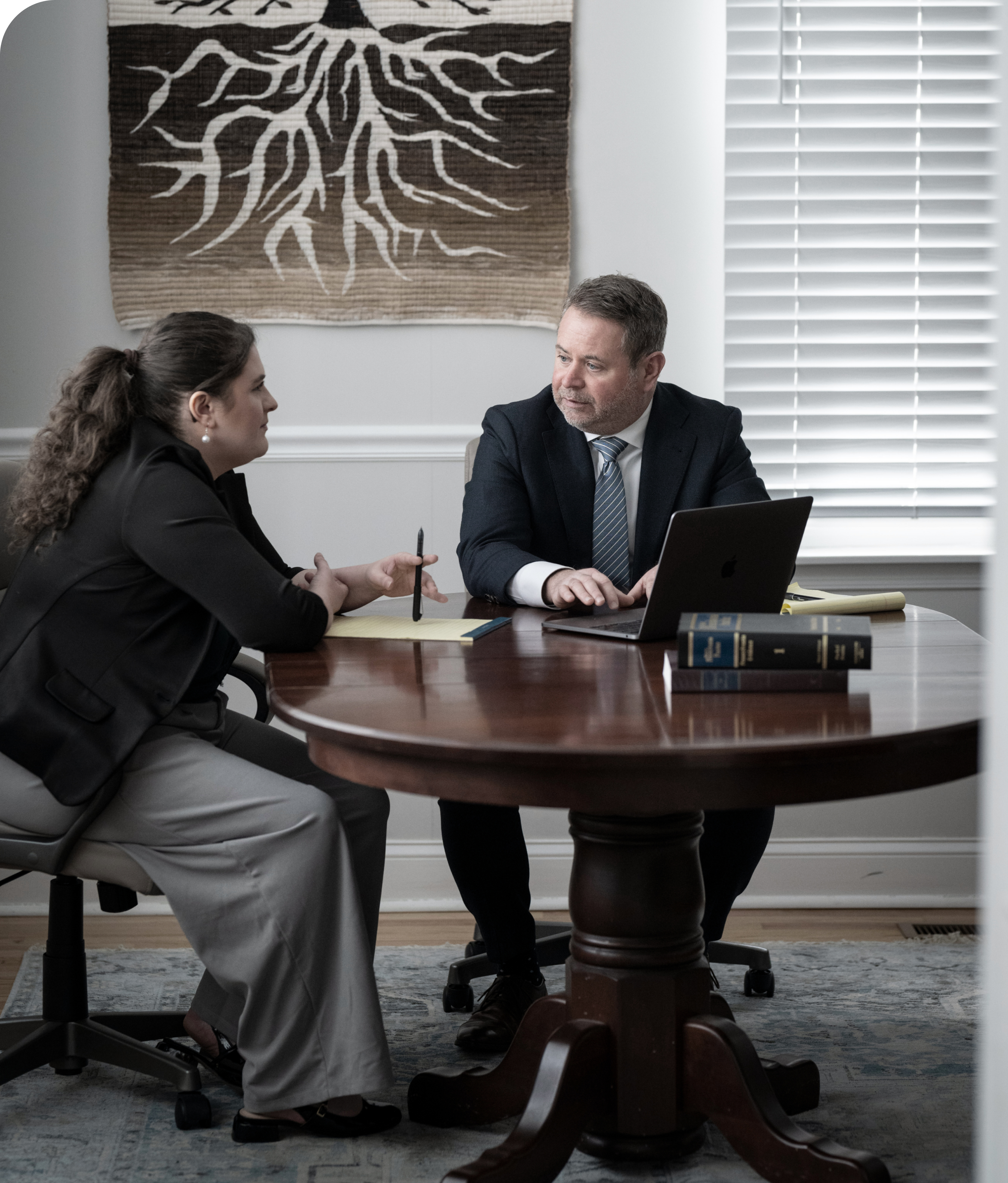 David Santee and Staff at Conference Room Table