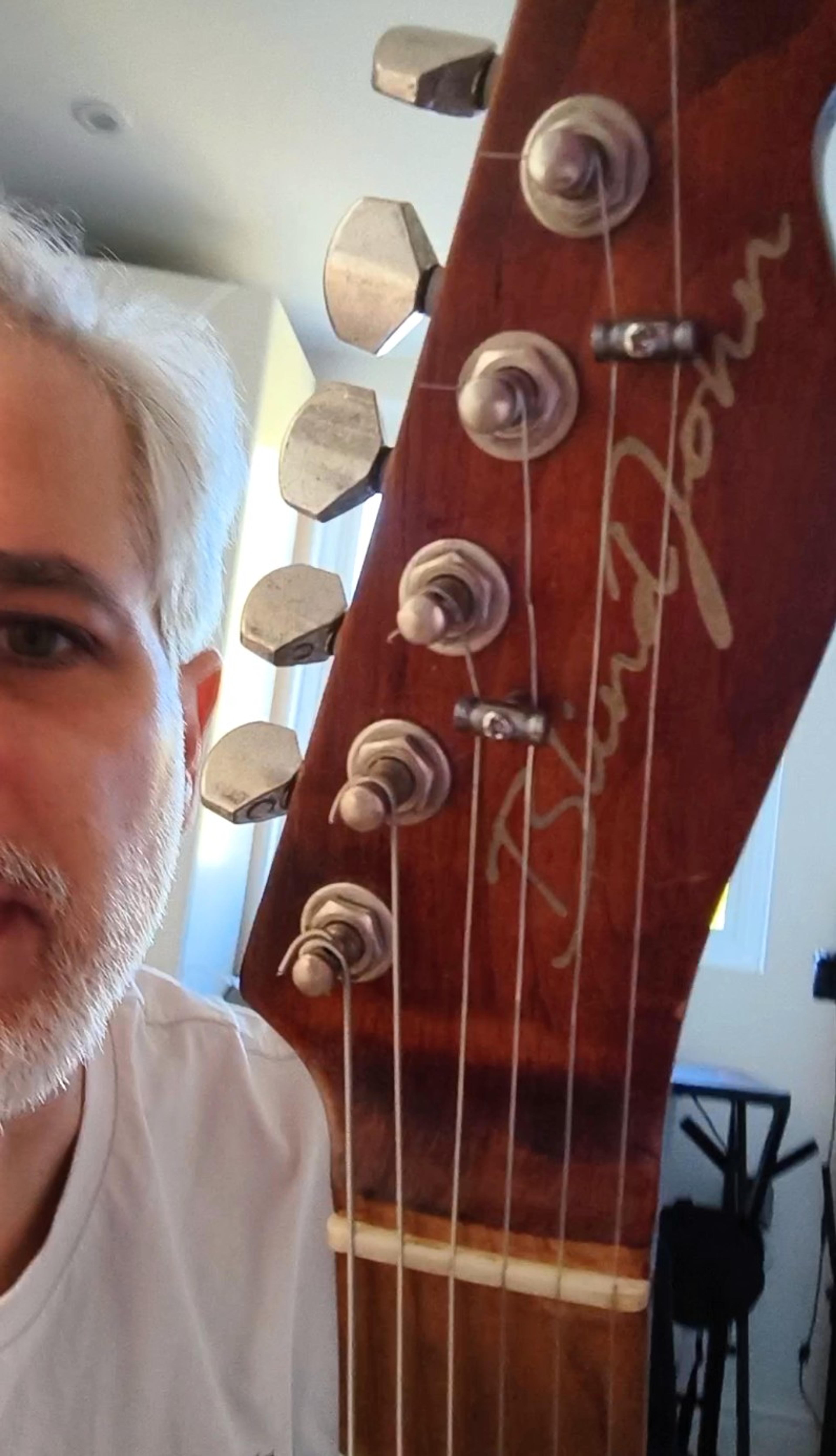 The signature on the headstock