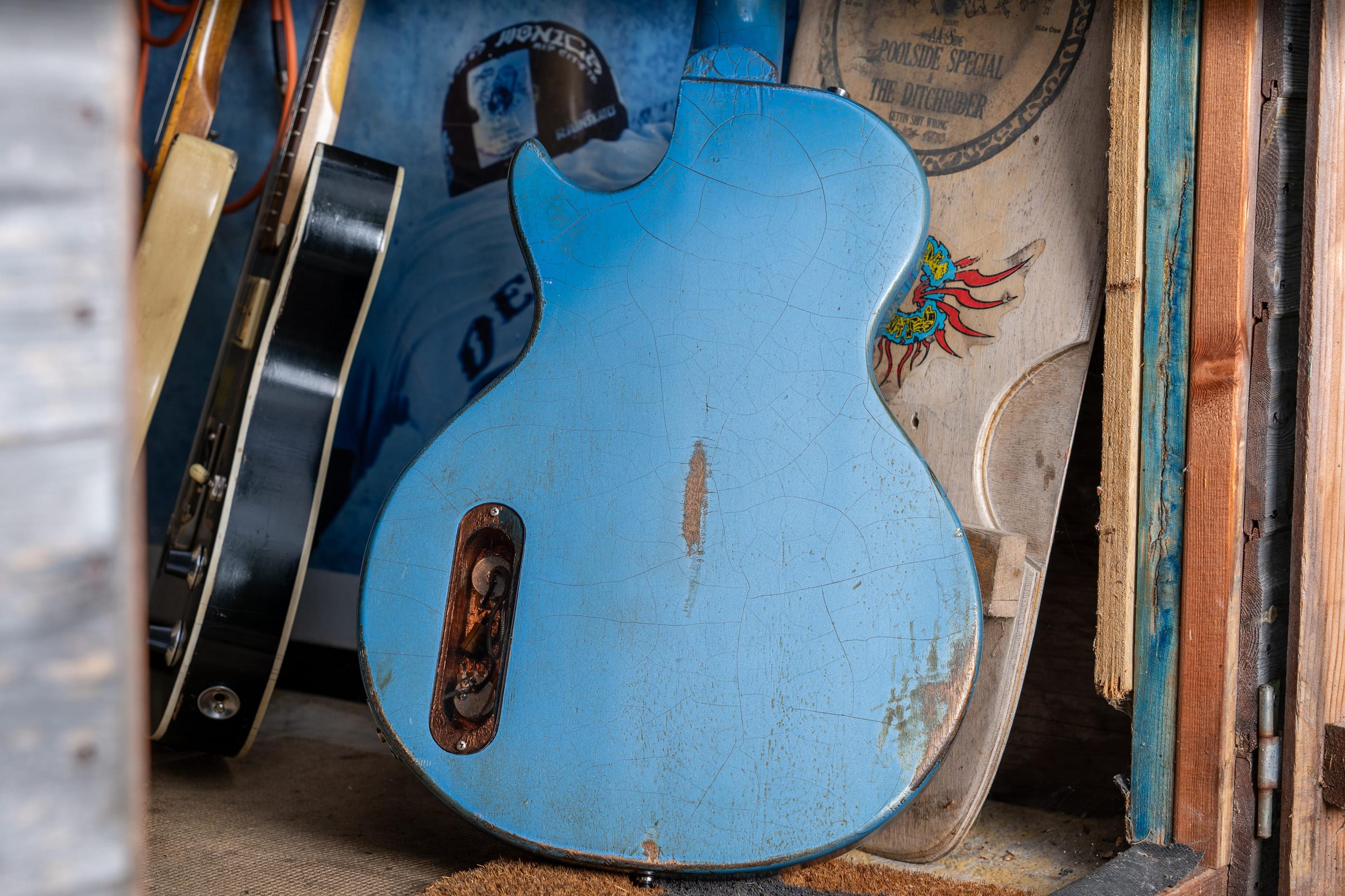 The back of the Rebel, Pelham Blue, its control cover
