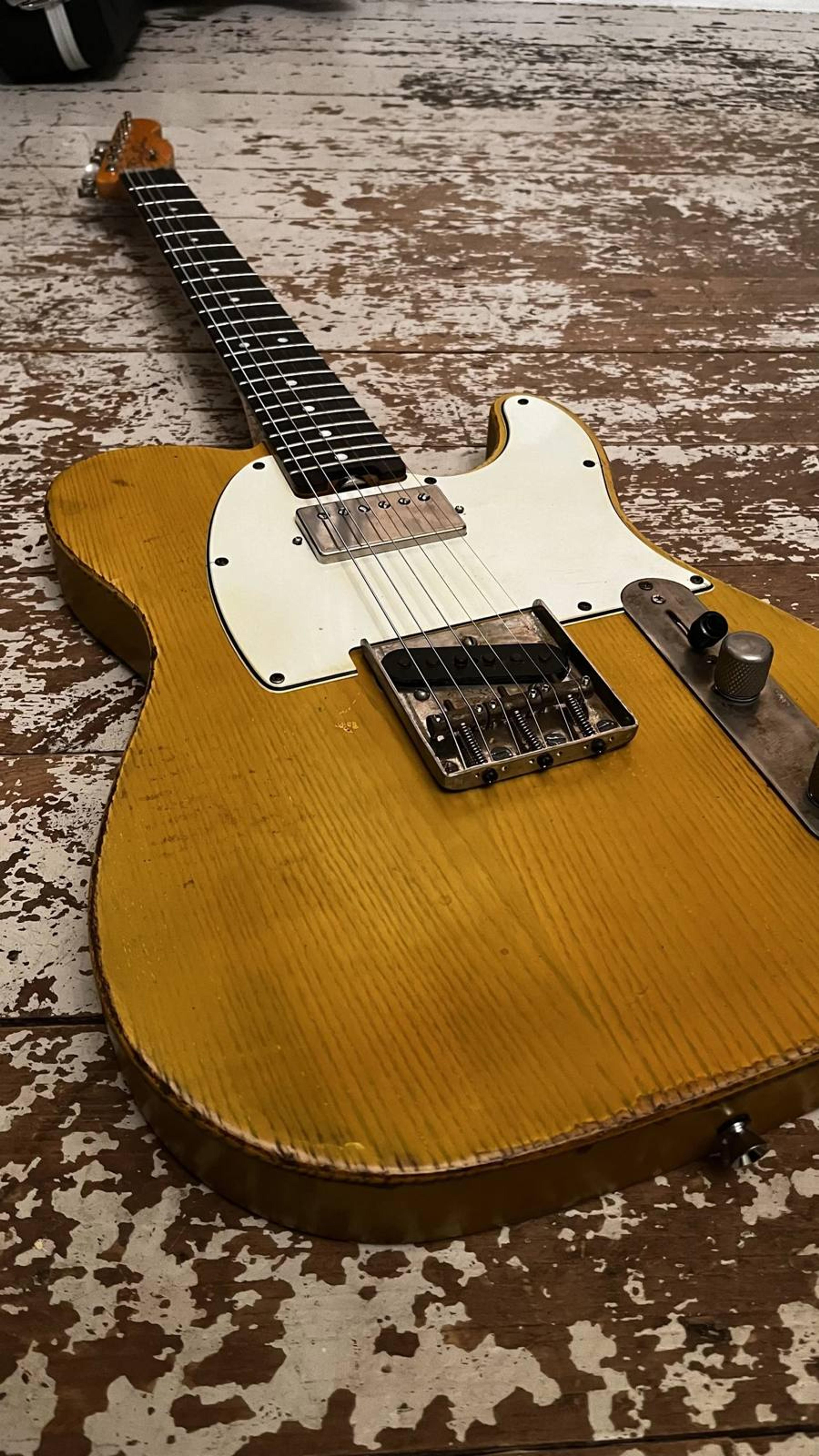 White guard butterscotch blonde Telecaster from Blind Johns Guitars