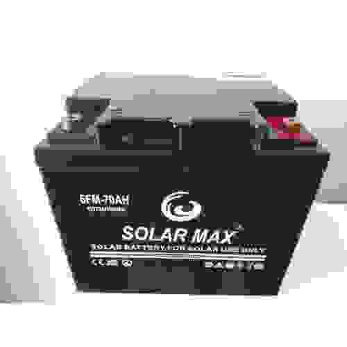 Batería solar ELEKSOL ES70 (Sin mantenimiento) 12V - 70Ah /C100