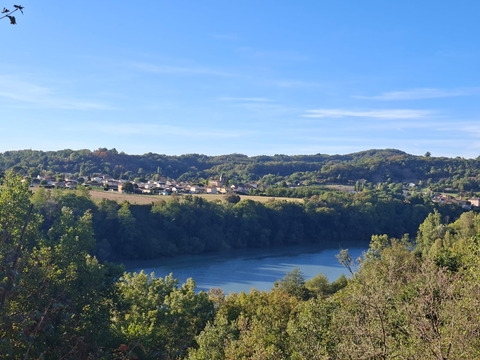 Vue sur Saint-Marcellin et la campagne iséroise