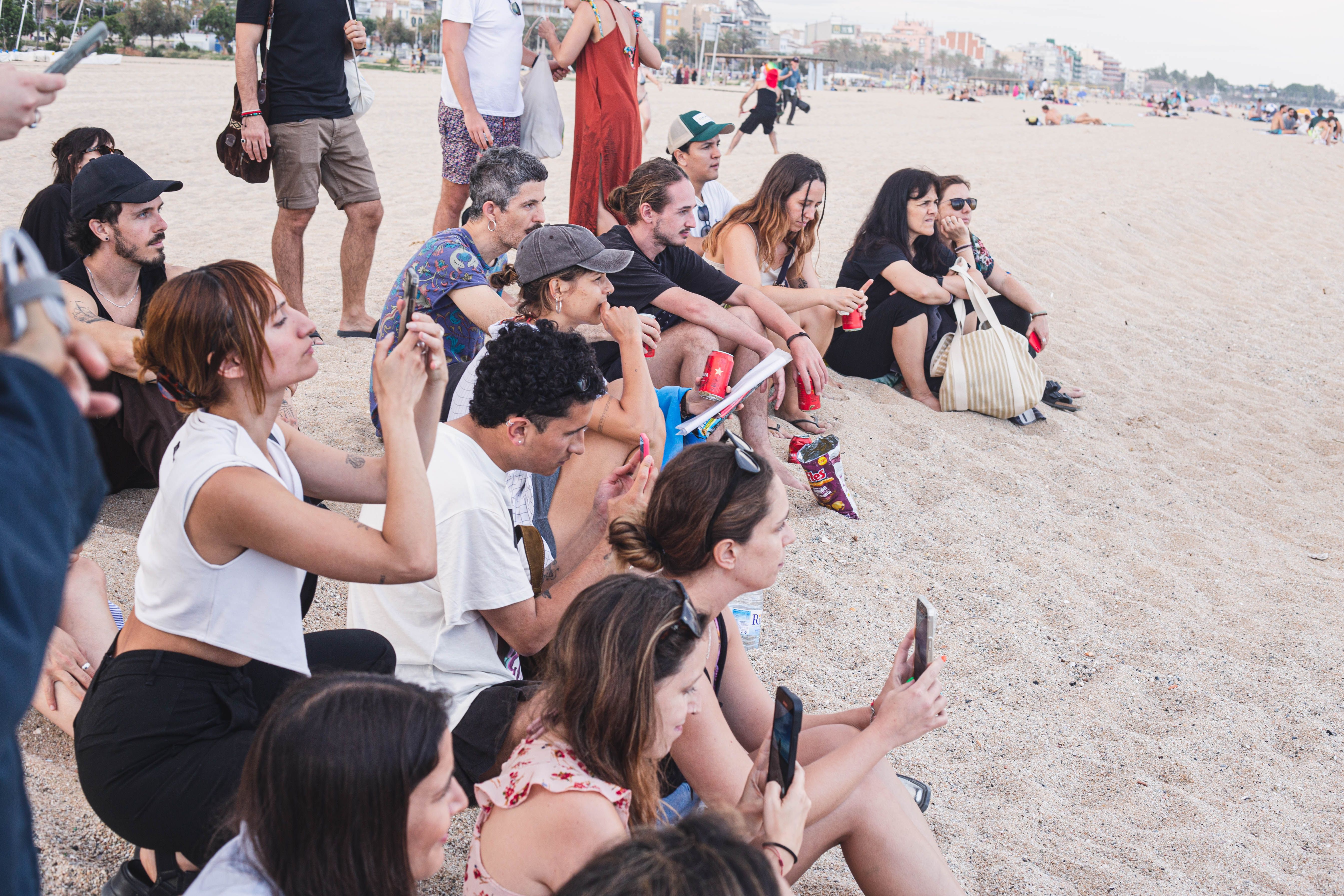 Duré una tovallola de color blau 2