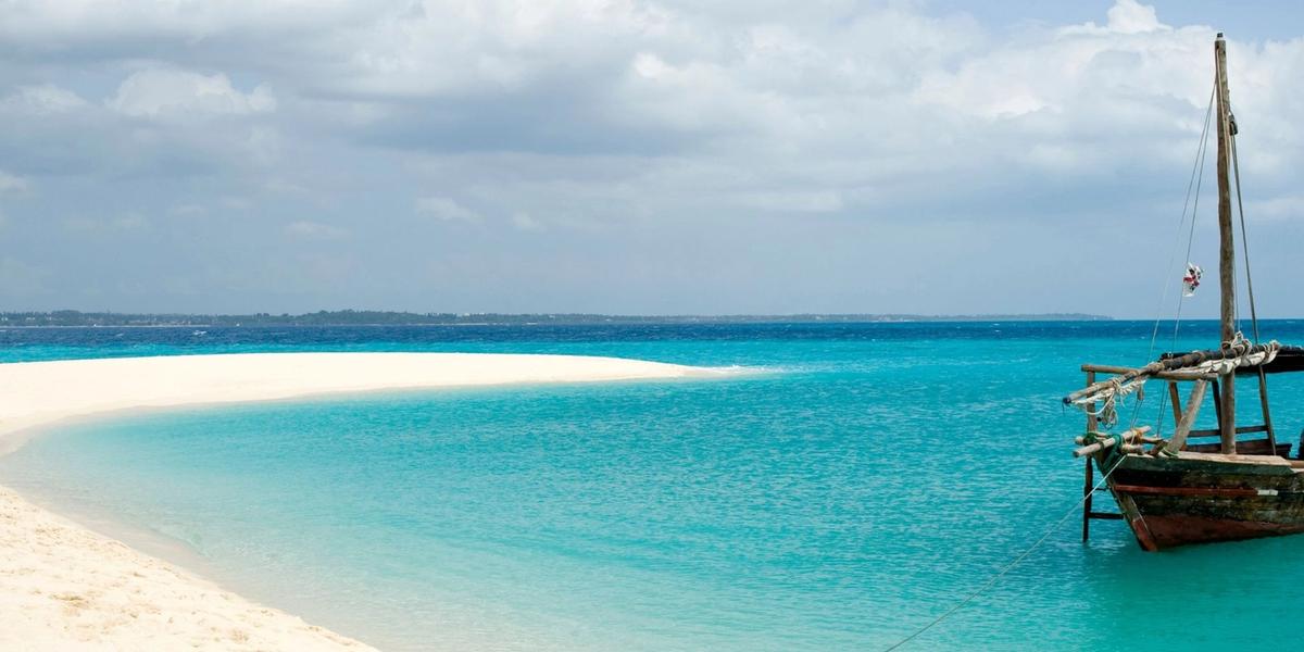 A beach coast in Zanzibar