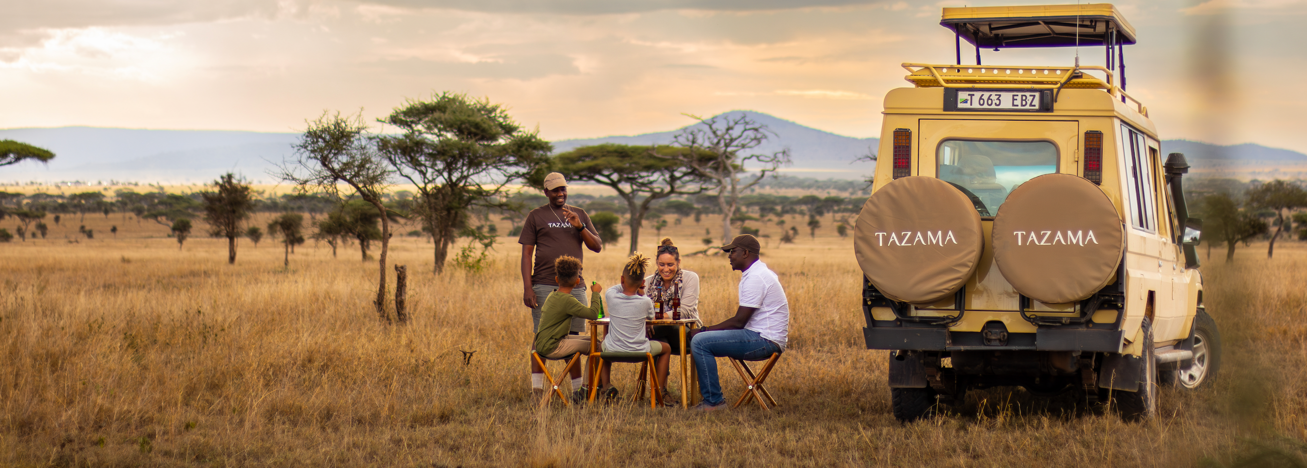 Family in safari