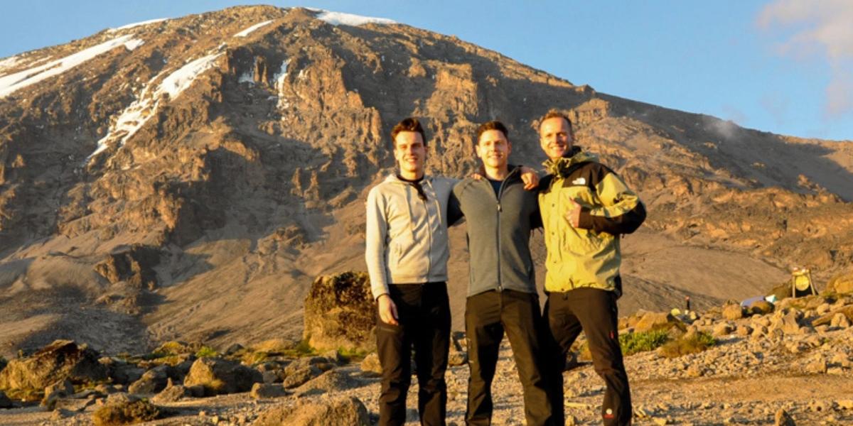 Adventurer's trekking Kilimanjaro