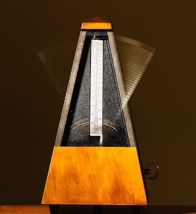 A traditional metronome