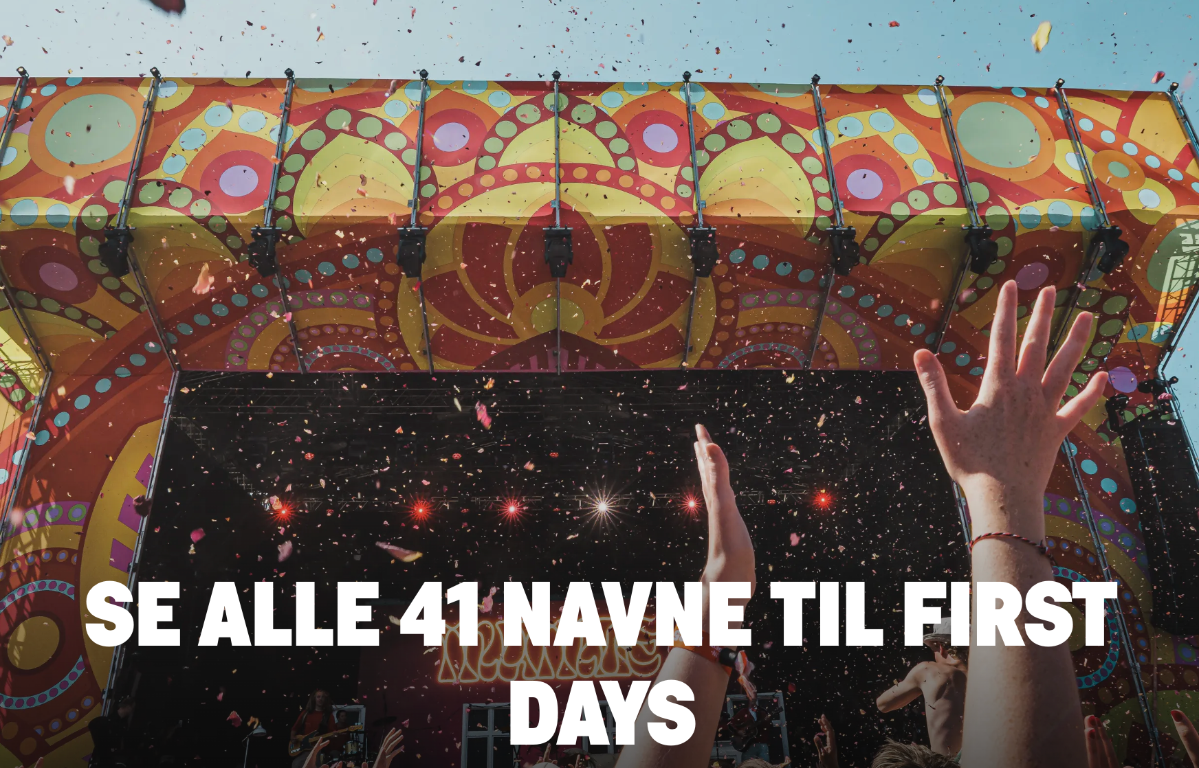 Roskilde Festival afslører hele årets First Days-program – 41 navne i alt