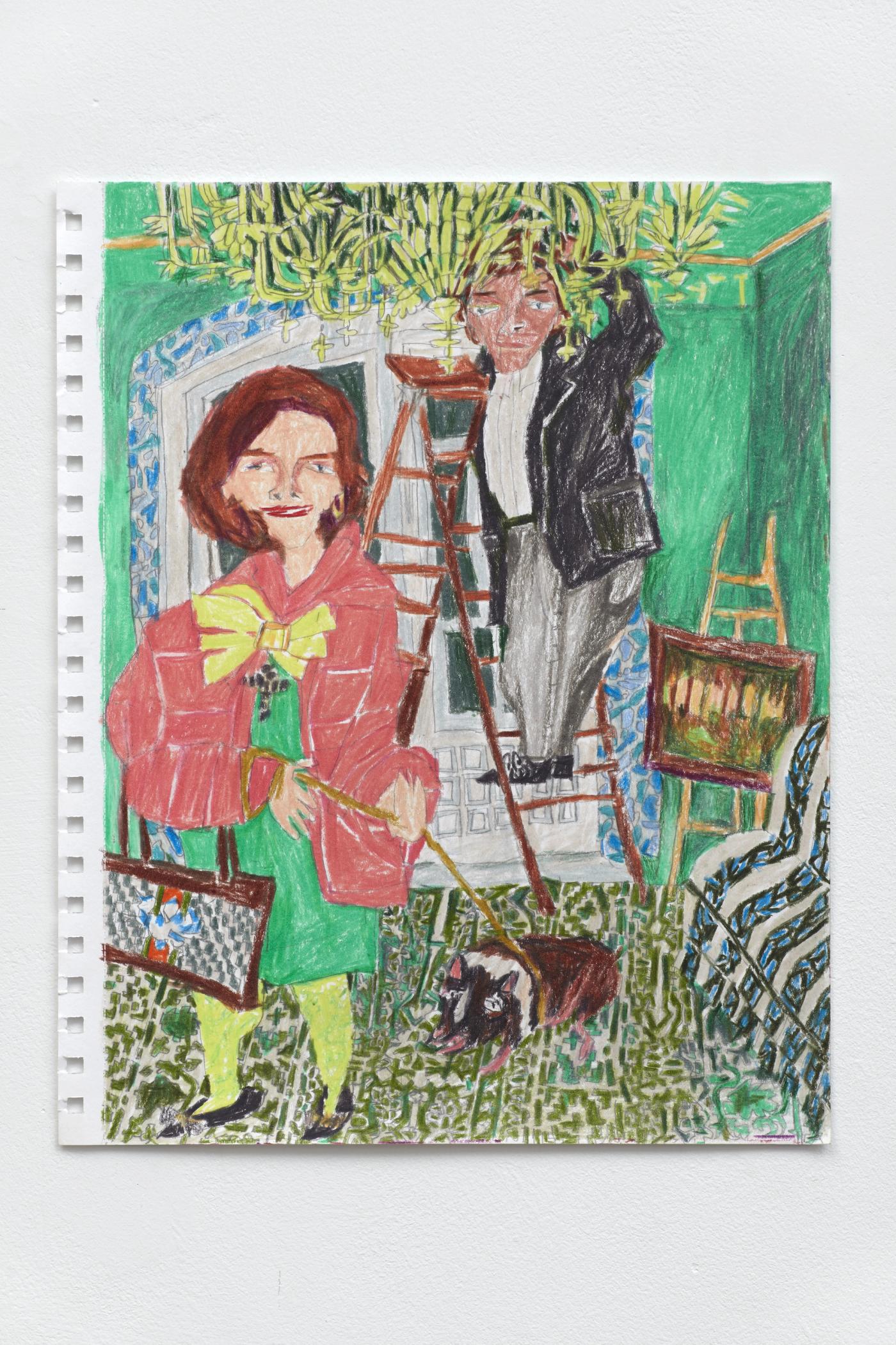 Image of Meeting Room 04, 2025: Colored pencil on paper