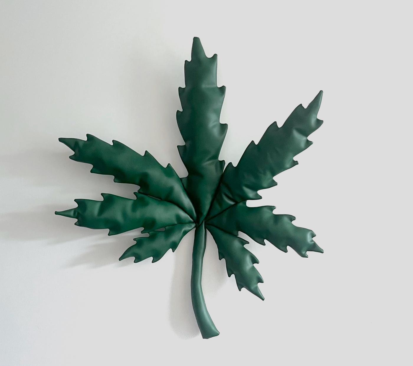 Image of Soft leaf, 2025: Vinyl and polyfil