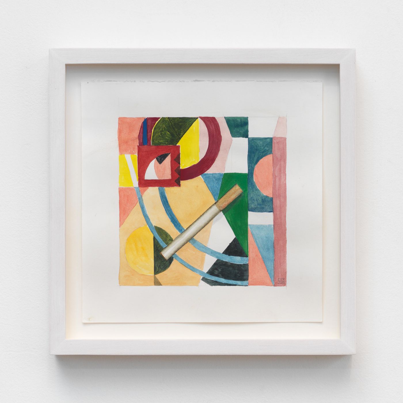 Image of Cigarette Break #15, 2025: Watercolor and pencil on paper