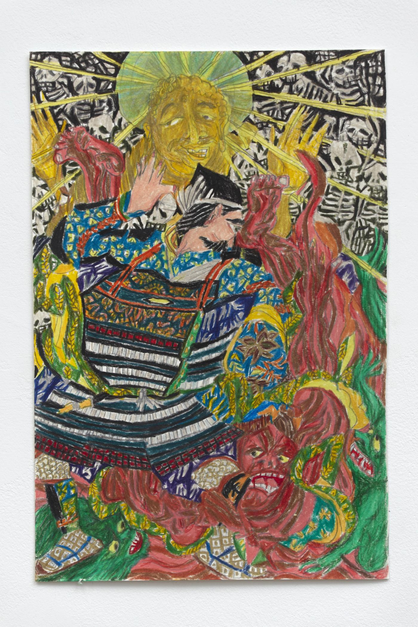 Image of Depopulation, 2025: Colored pencil on paper