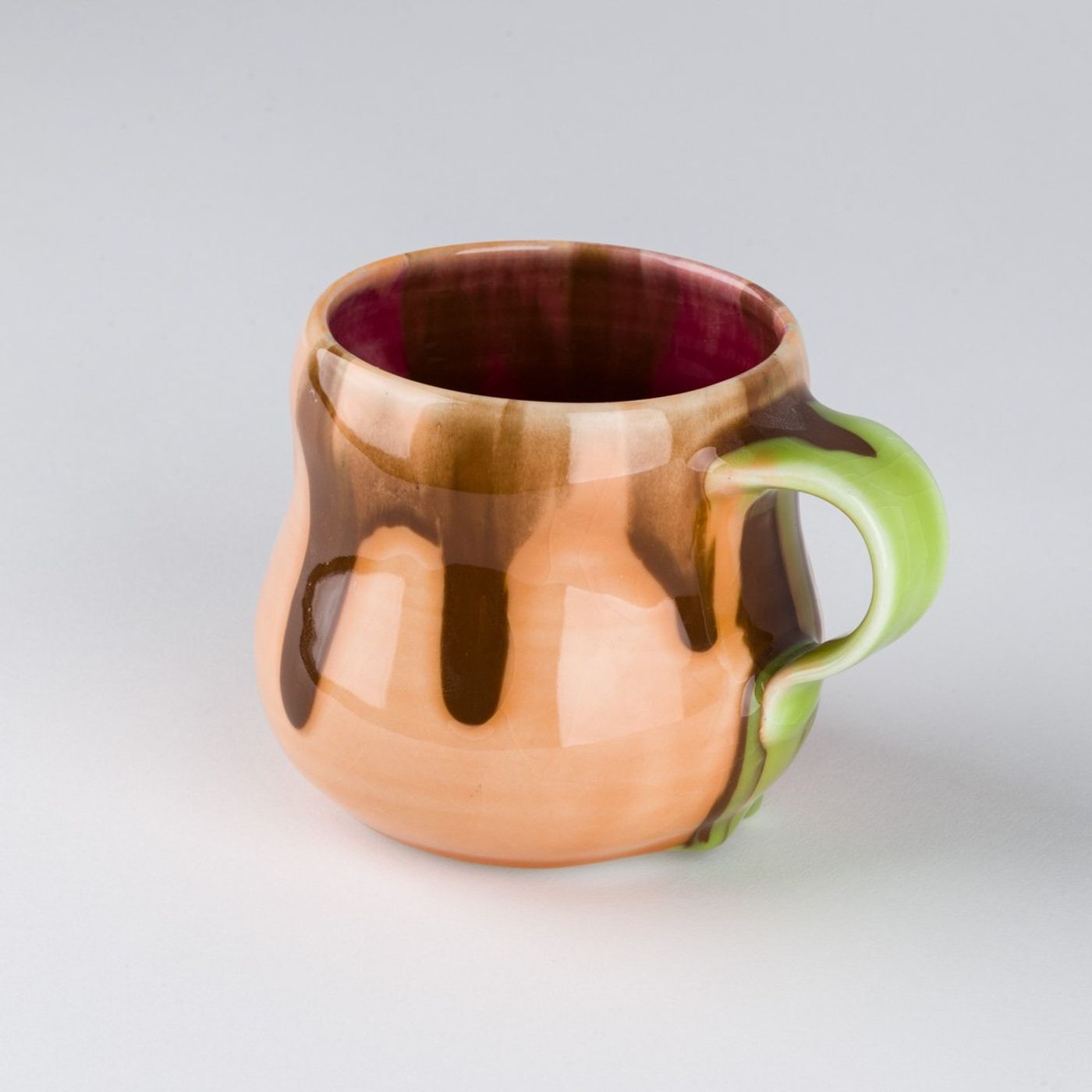 Image of Four Color Mug - Tangerine, 2022: Glazed porcelain