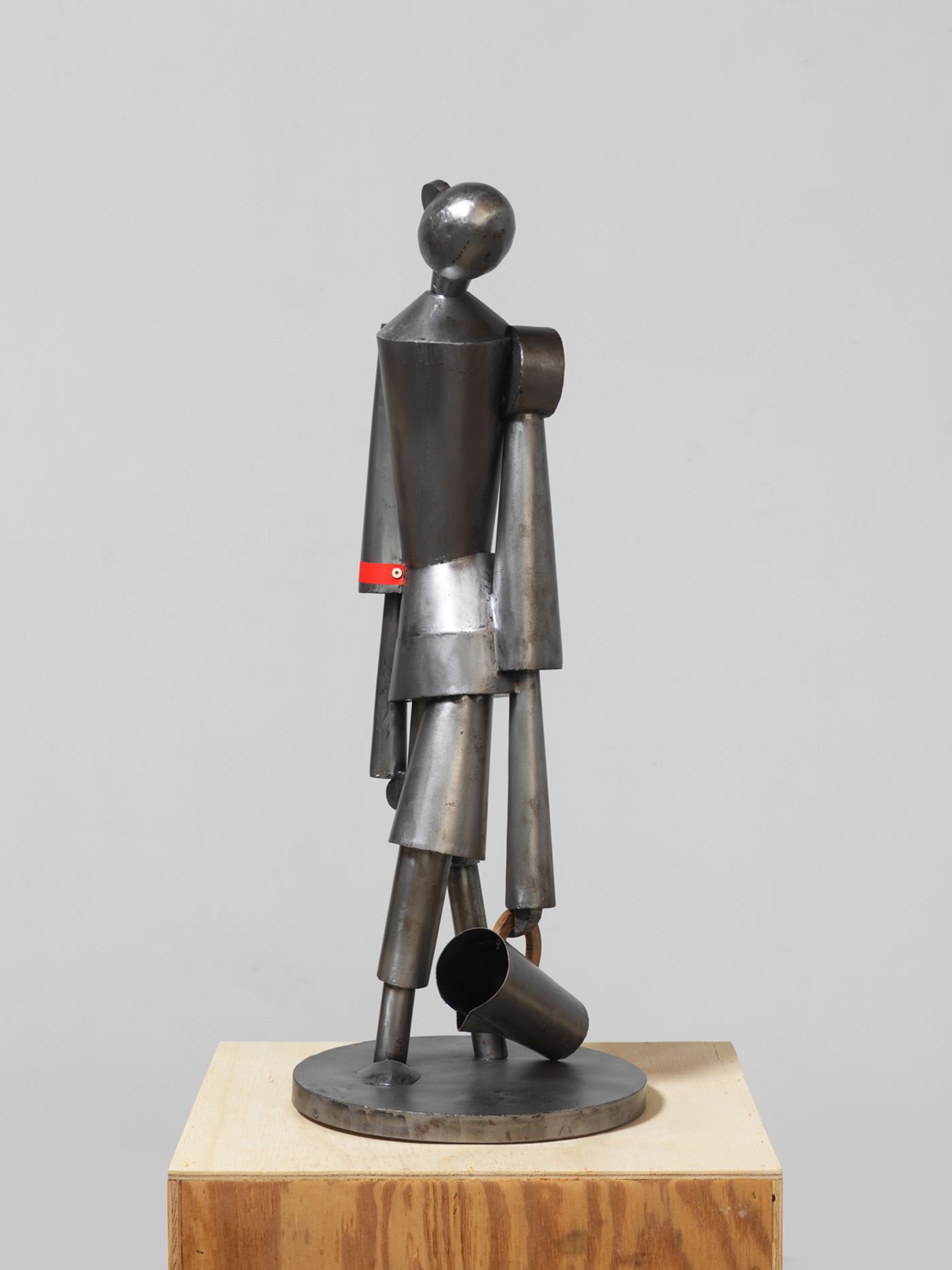 Image of Irrigation, 2025: Sheet metal, wood, colored paper and magnet