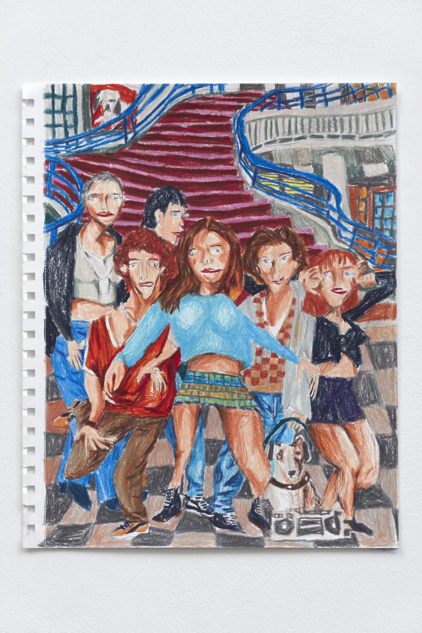 Image of Empire Record, 2025: Colored pencil on paper