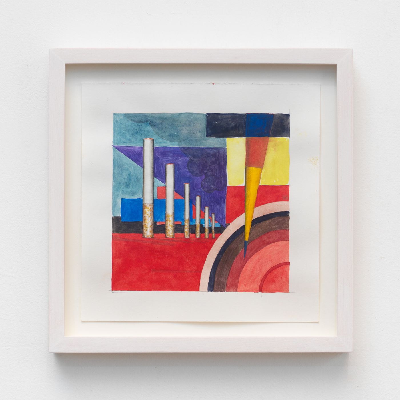 Image of Cigarette Break #29, 2025: Watercolor and pencil on paper