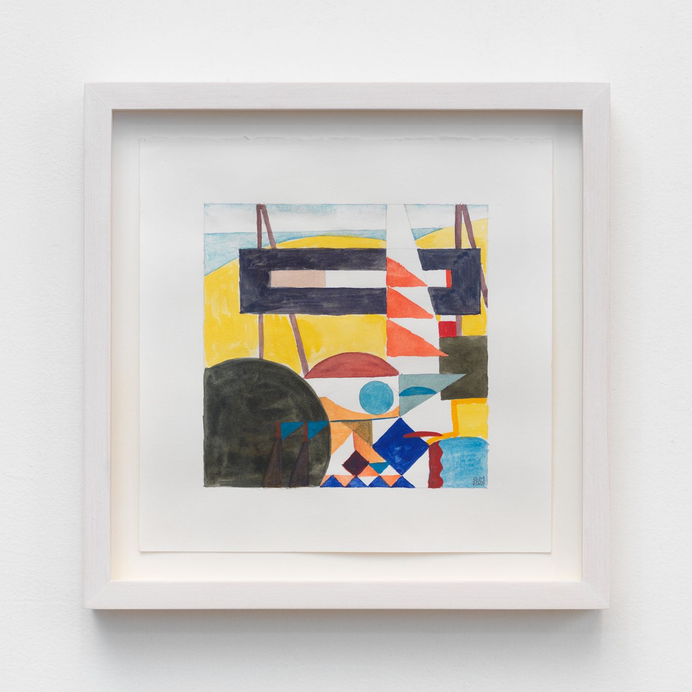 Image of Cigarette Break #16, 2025: Watercolor and pencil on paper