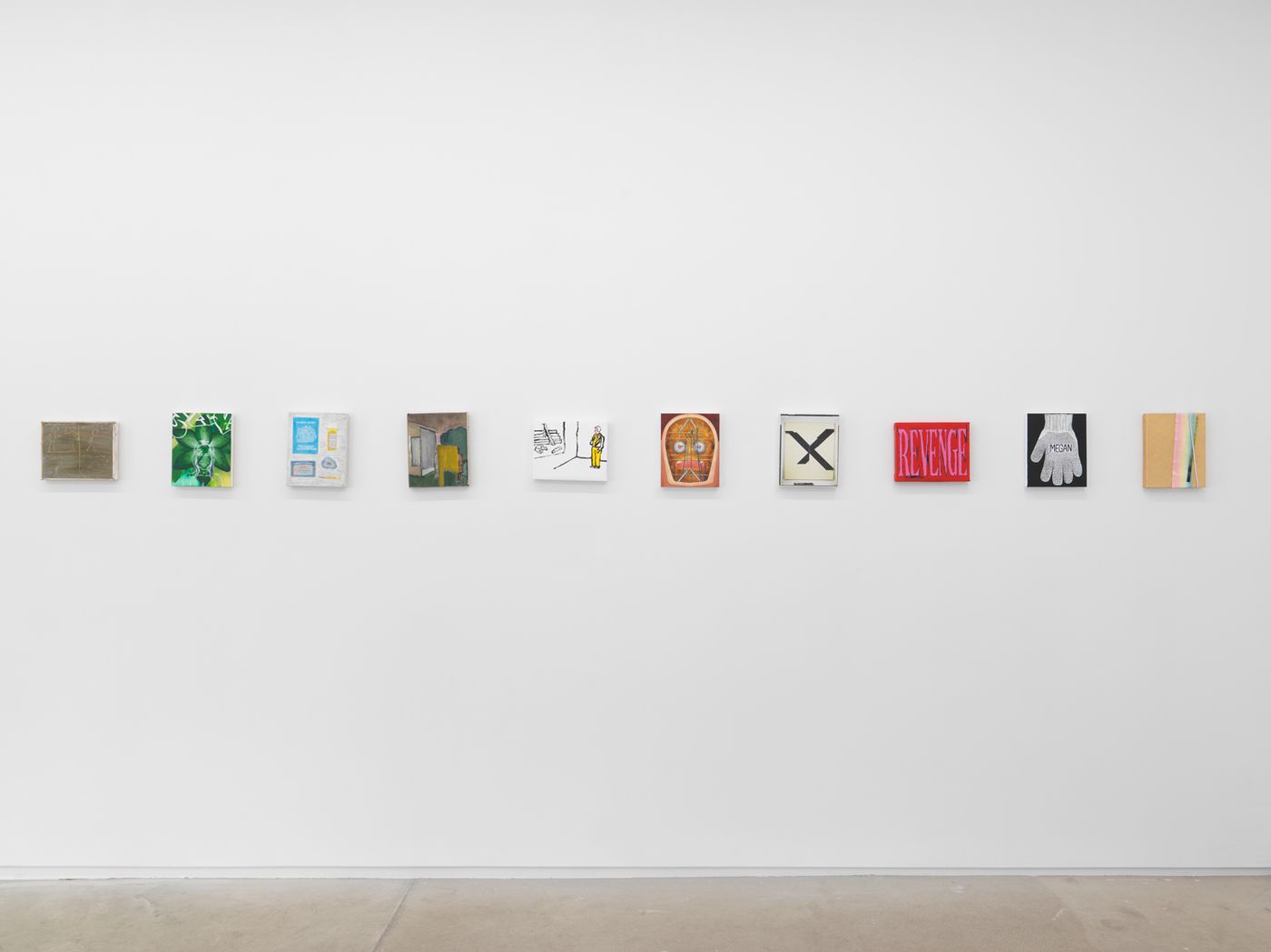 Installation view of Small Format Painting, 2025, at 105 Henry