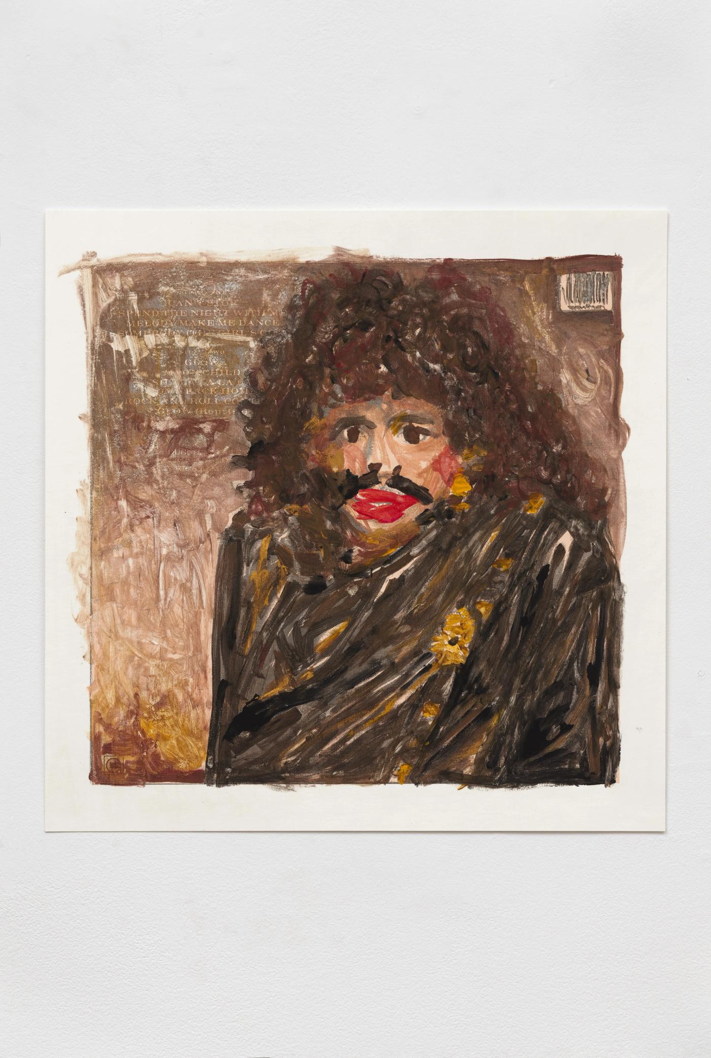 Image of Untitled, 2025: Gouache on monoprint