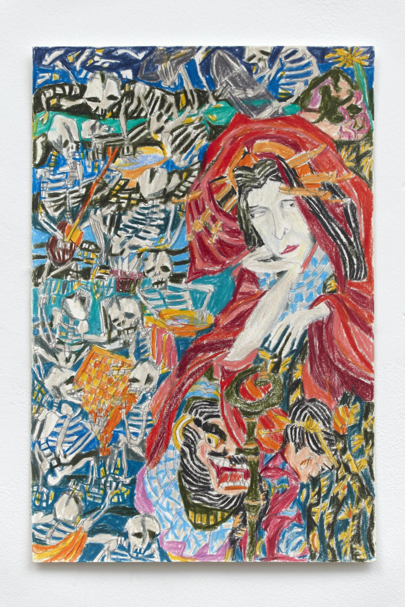Image of Hell, 2025: Colored pencil on paper
