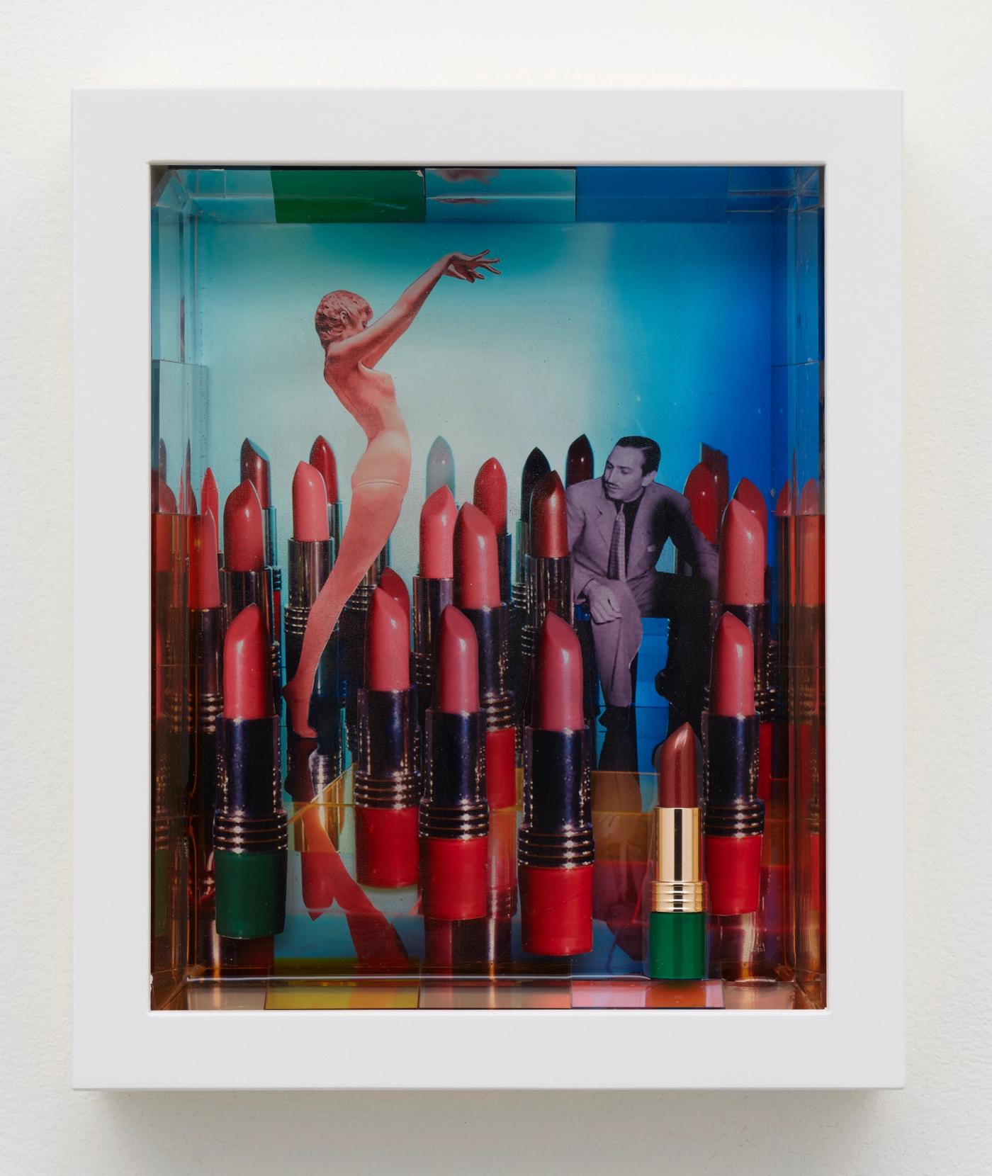 Image of Color Pictures/Deep Photos (Walt Disney and the Lipstick Forest), 2022: Ink jet, plastic, paper, resin, wood