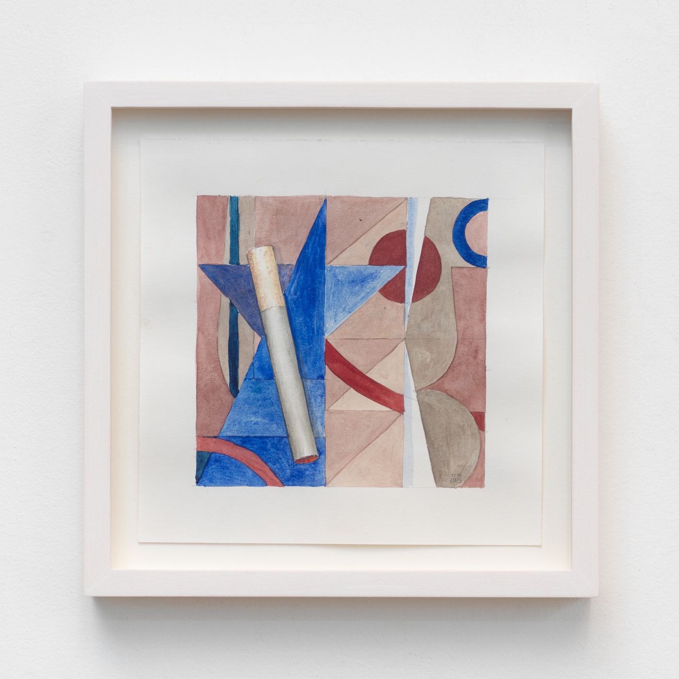 Image of Cigarette Break #7, 2025: Watercolor and pencil on paper