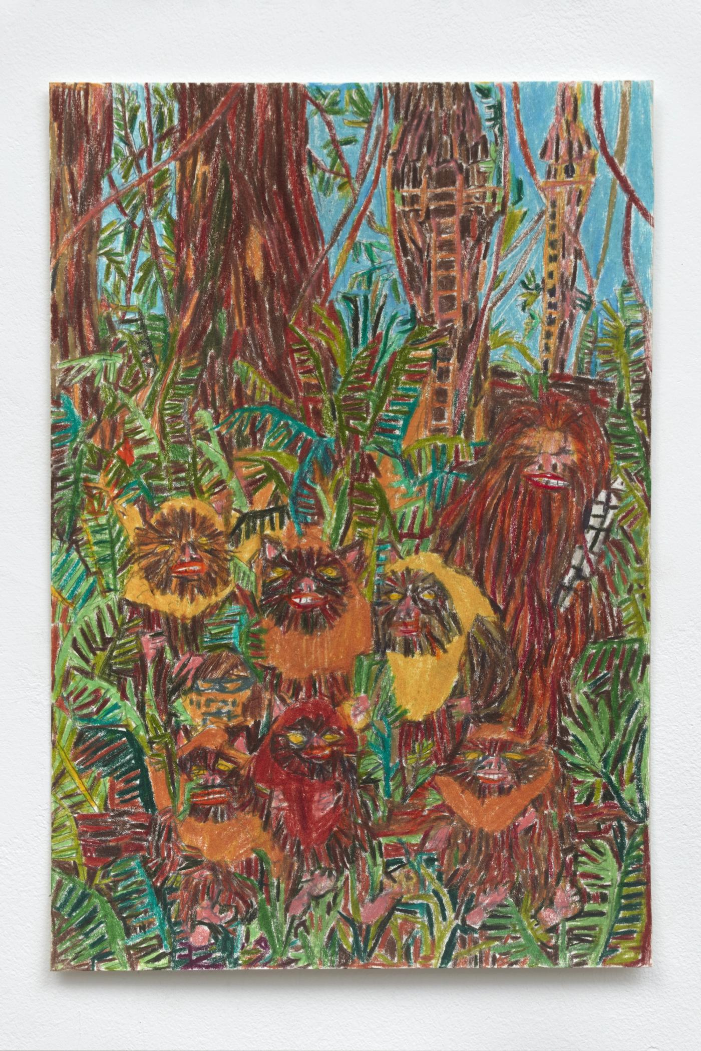 Image of Roberts, 2025: Colored pencil on paper