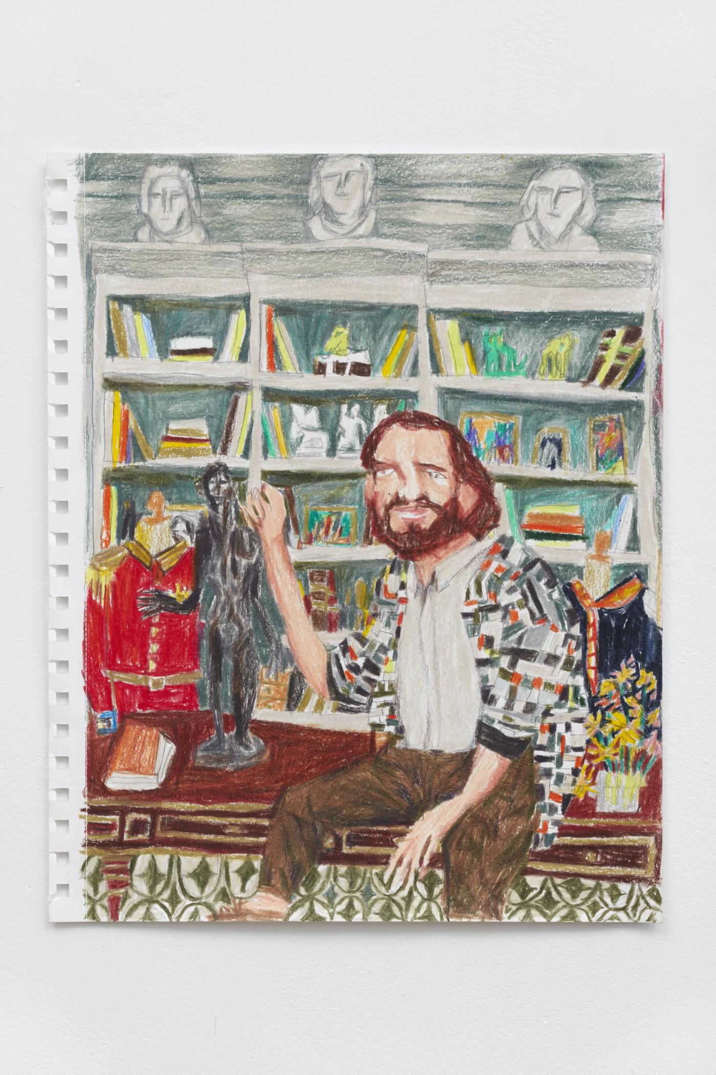 Image of Meeting Room 02, 2025: Colored pencil on paper