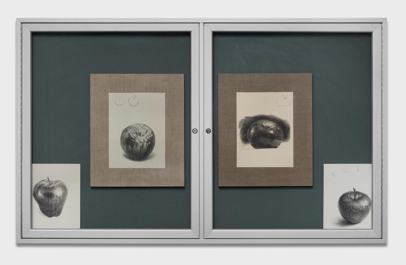 Image of Improve your drawing skills with just one drawing! Final Exam, 2025: Graphite on paper, encased in aluminum a vinyl frame