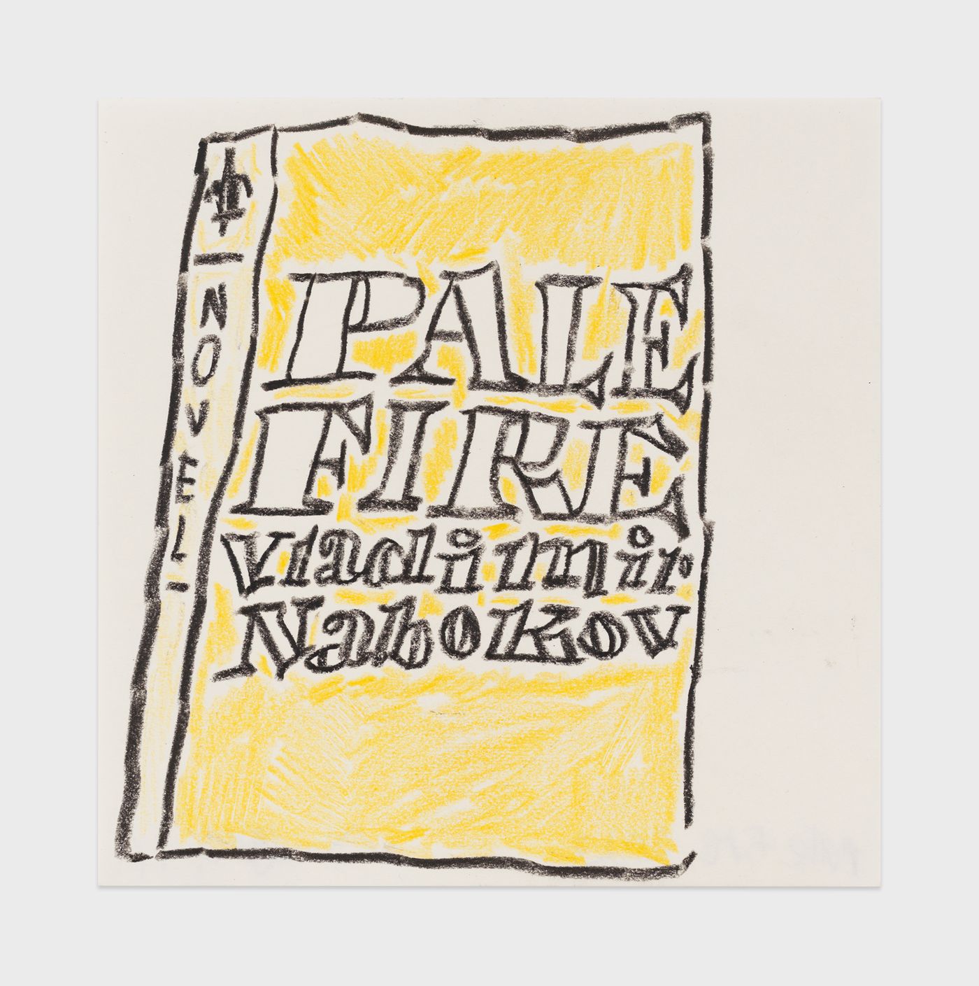 Image of Untitled (Pale Fire Vladimir Nabokov), 2023: Oil pastel on paper