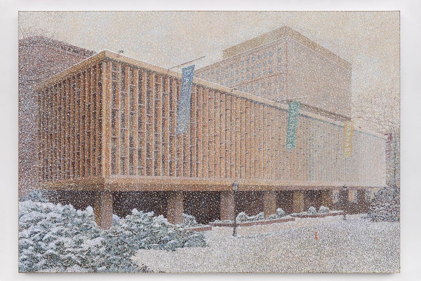 Image of Lehman Hall, Barnard, 2022: Oil on canvas