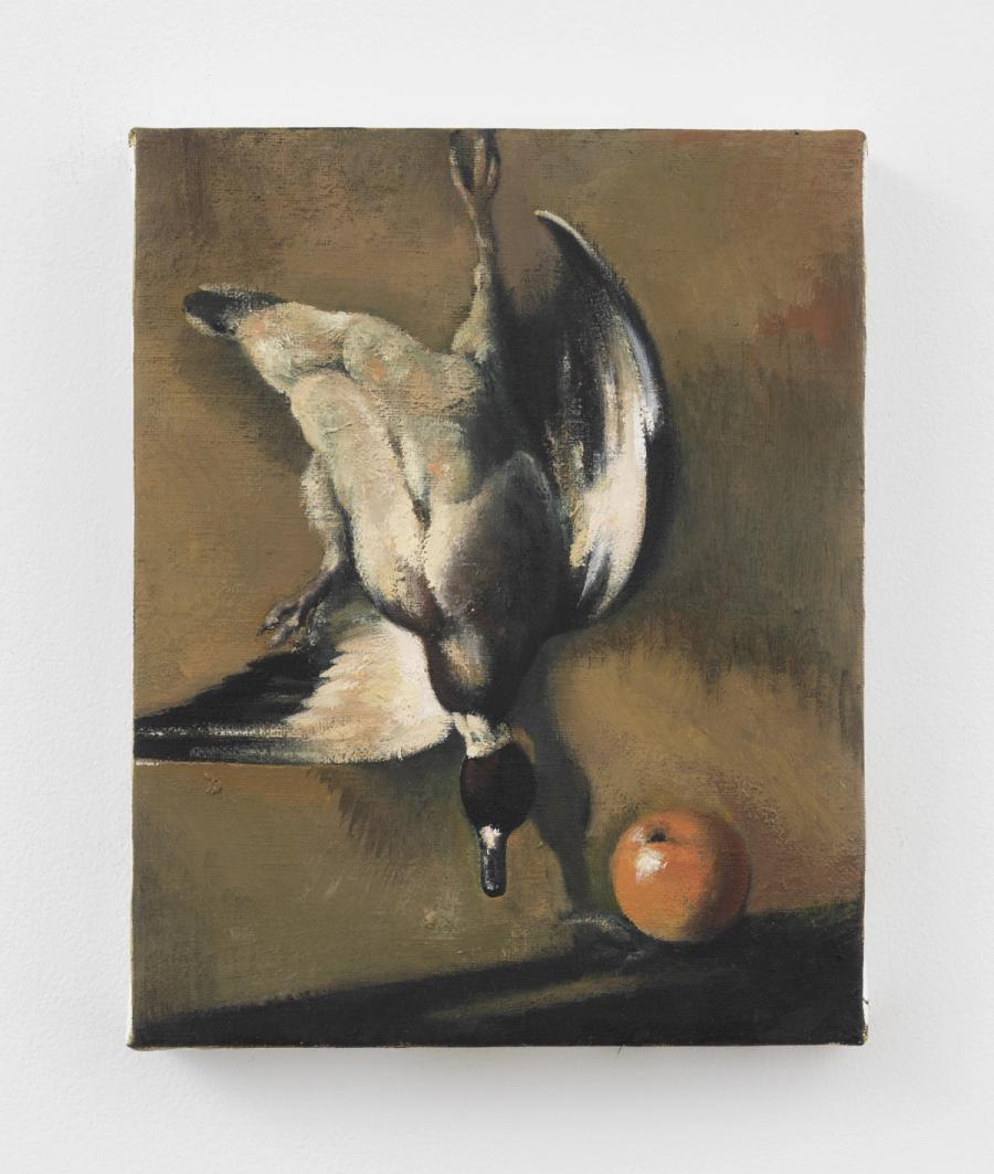 Will Sheldon, The Dead Duck (After Chardin), 2025. Oil on linen. 10 x 8 in (25.4 x 20.3 cm)