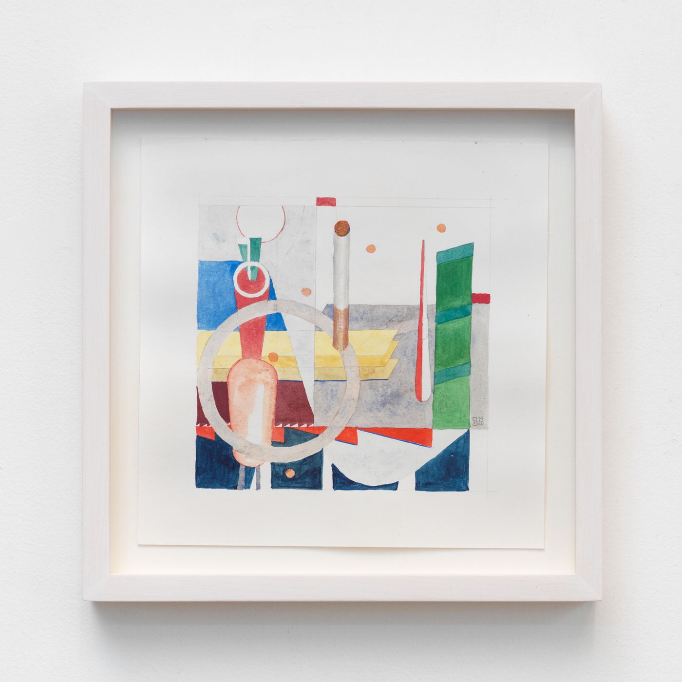 Image of Cigarette Break #10, 2025: Watercolor and pencil on paper