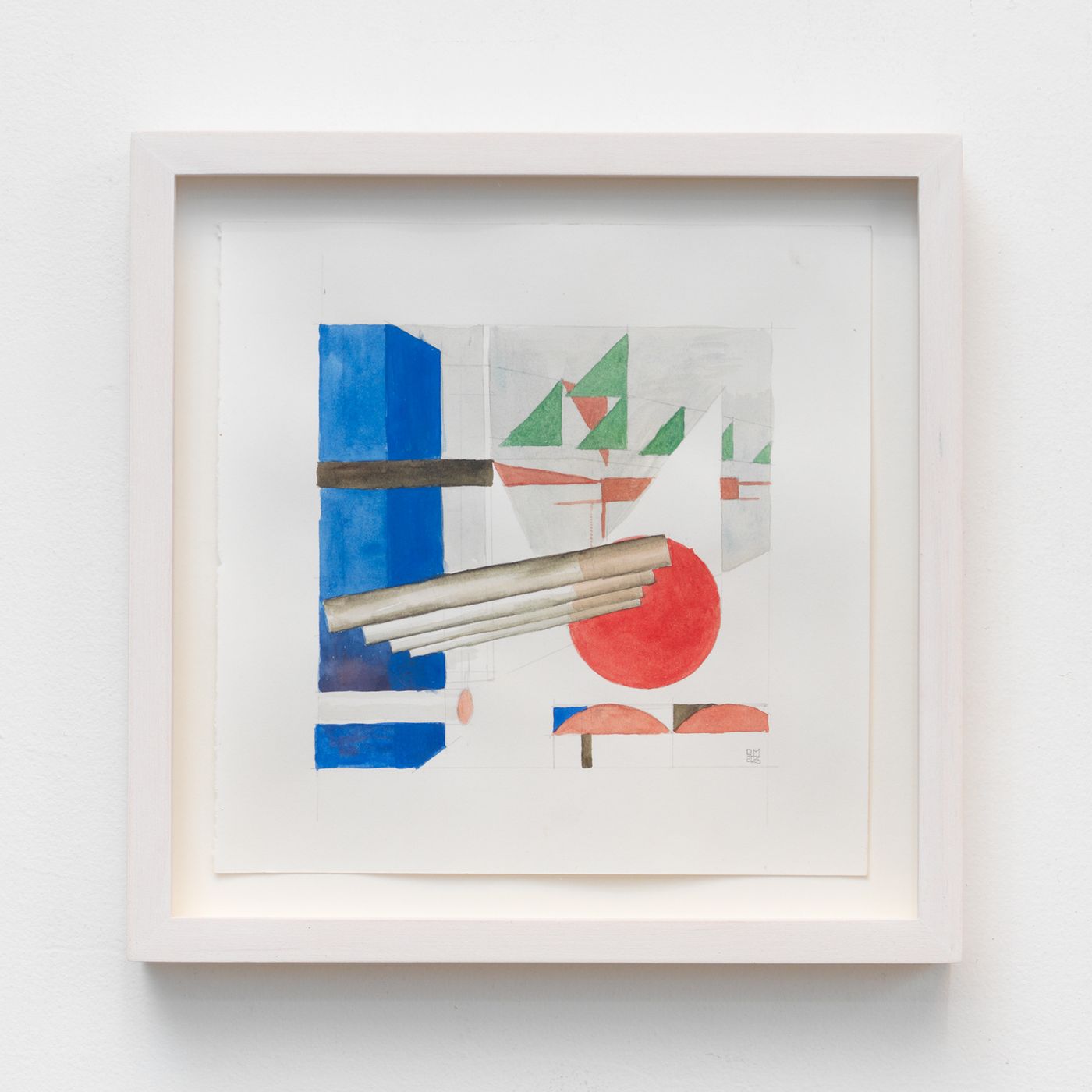 Image of Cigarette Break #14, 2025: Watercolor and pencil on paper