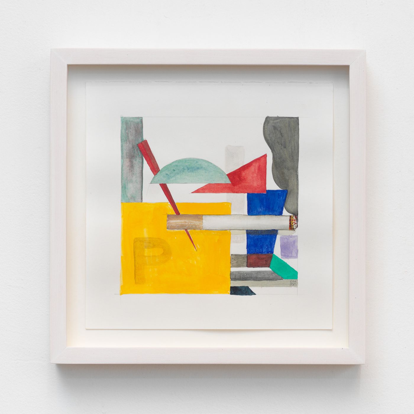 Image of Cigarette Break #8, 2025: Watercolor and pencil on paper