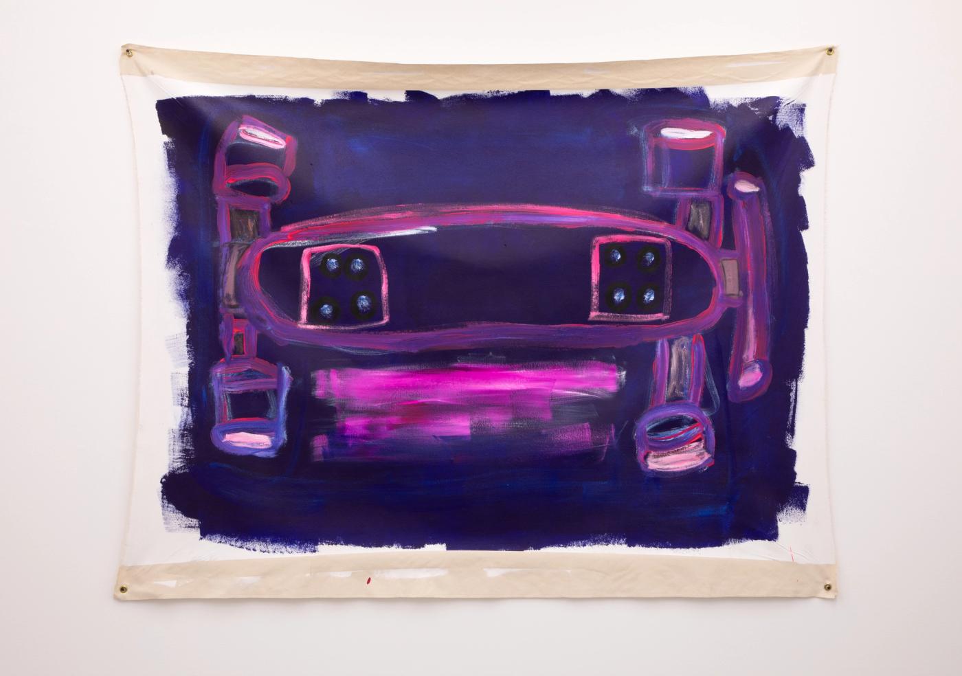 Image of Skateluge Prototype I, 2025: Acrylic on canvas