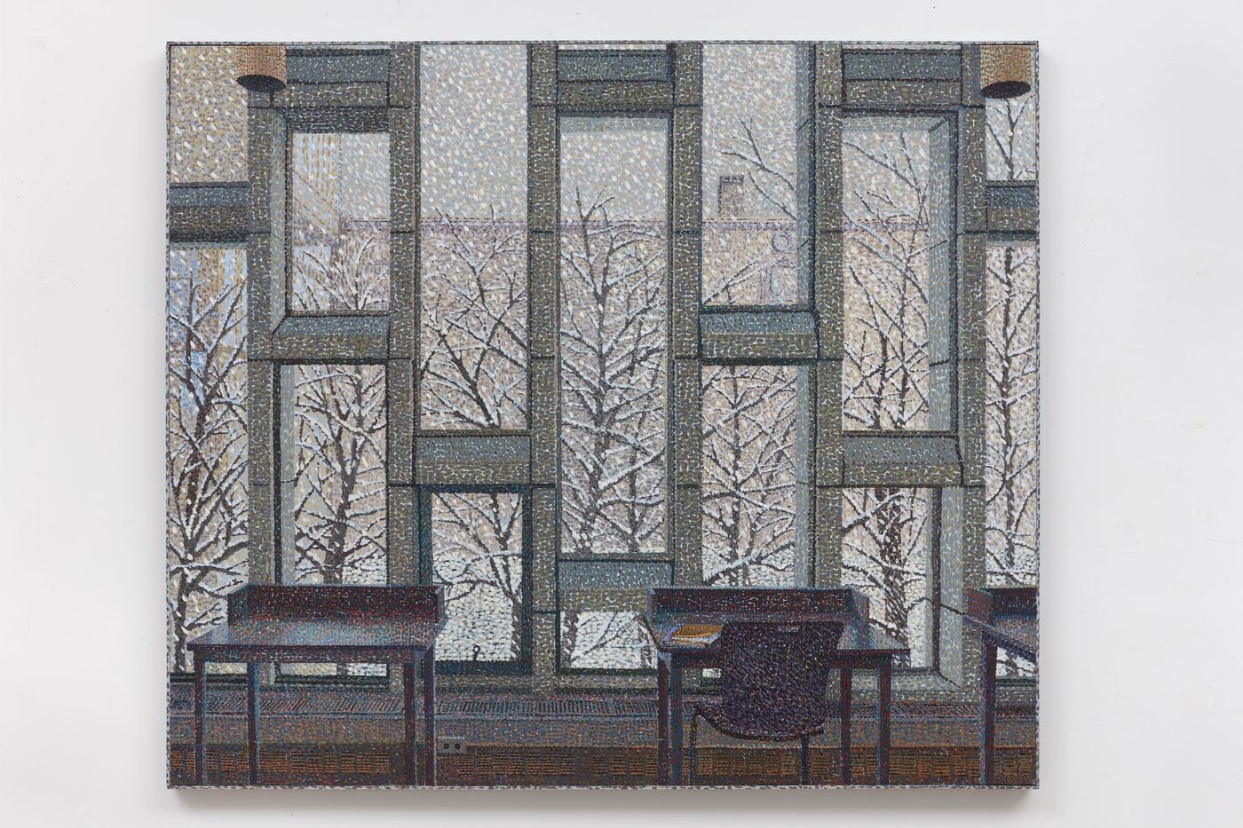 Image of View from Lehman Hall, 2020: Oil on linen
