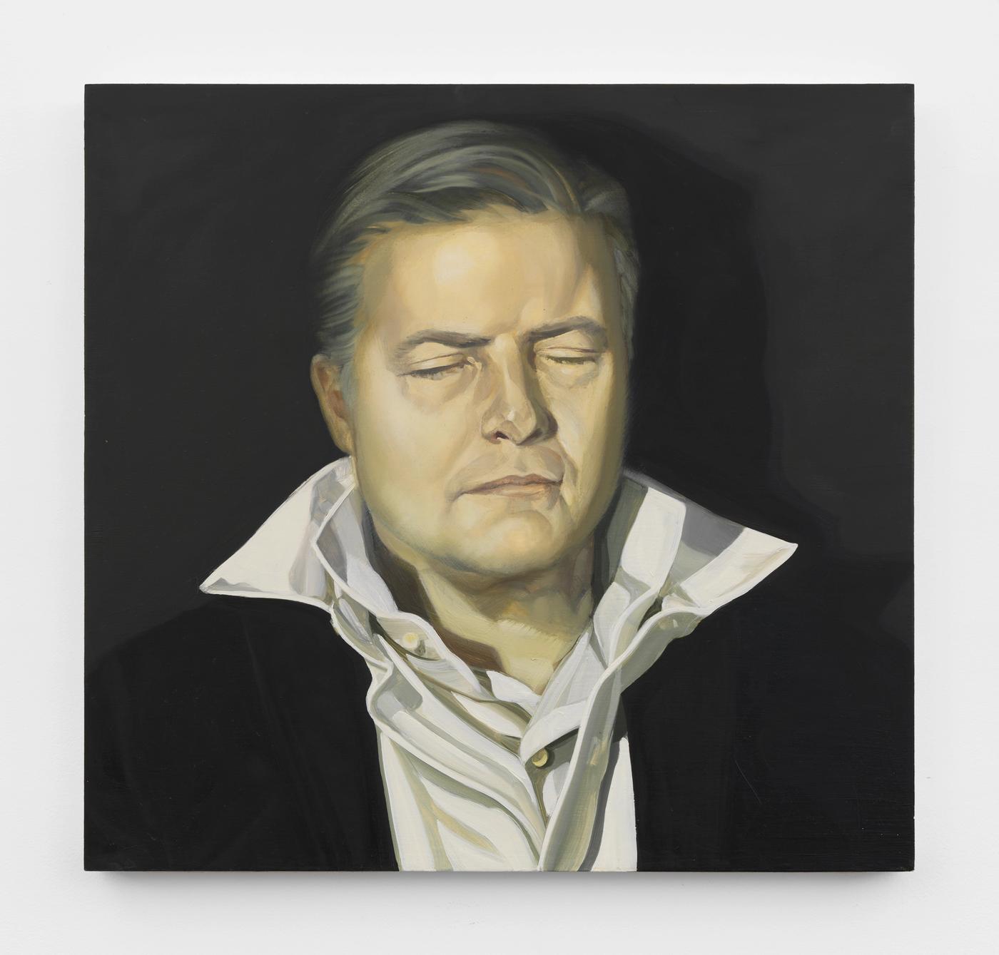 Image of Father with Three Popped Collars, 2018: Oil on panel