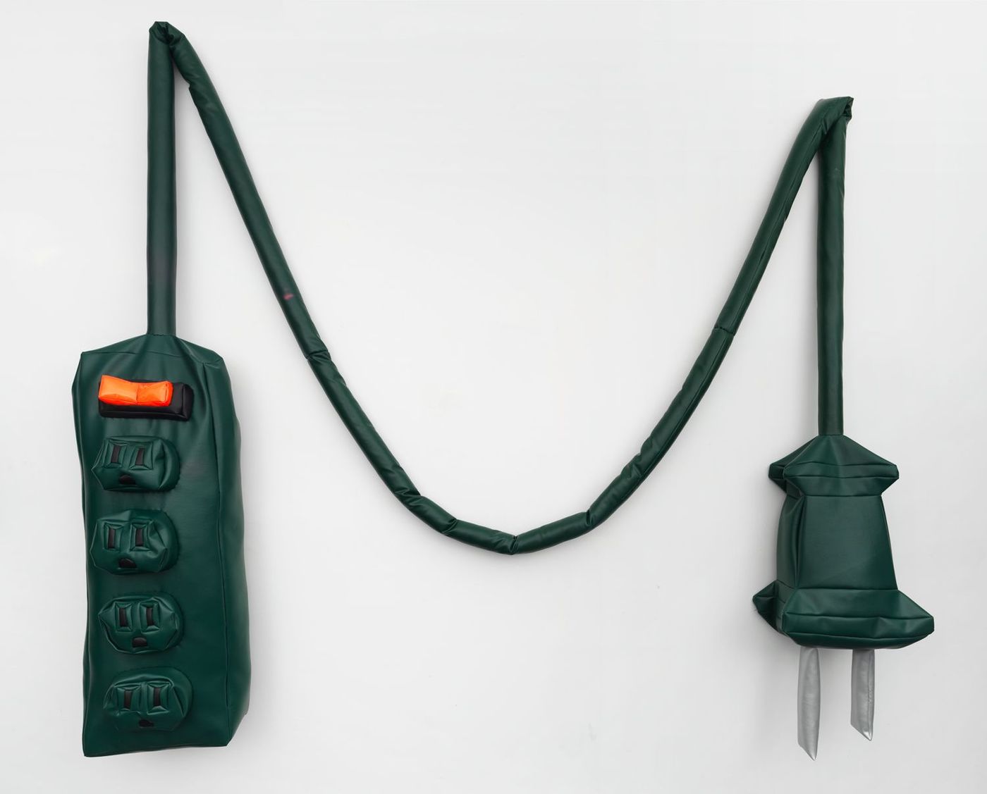 Image of Soft Extension Cord Green, 2018: Vinyl and polyfill