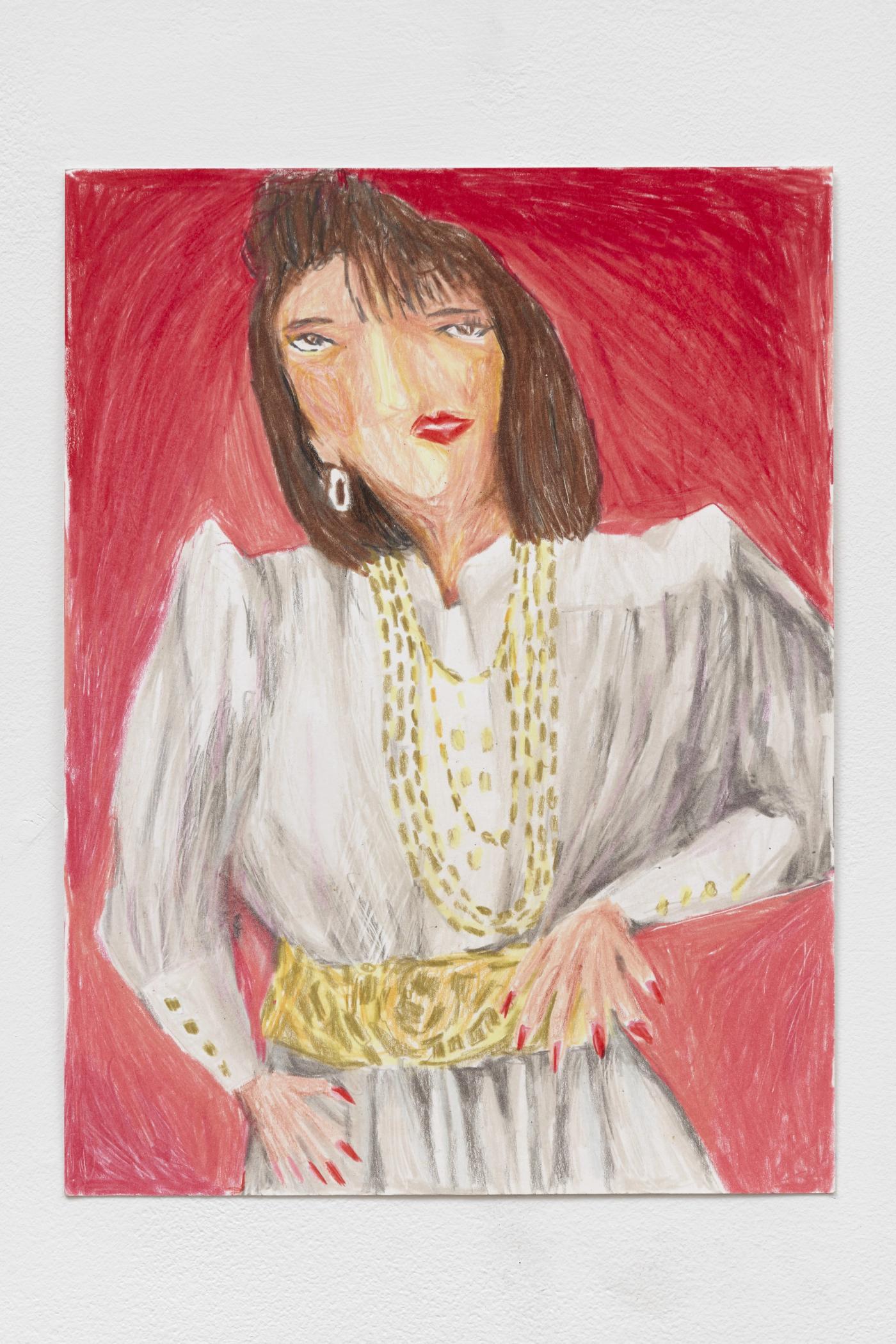 Image of Soul Singer, 2025: Colored pencil on paper