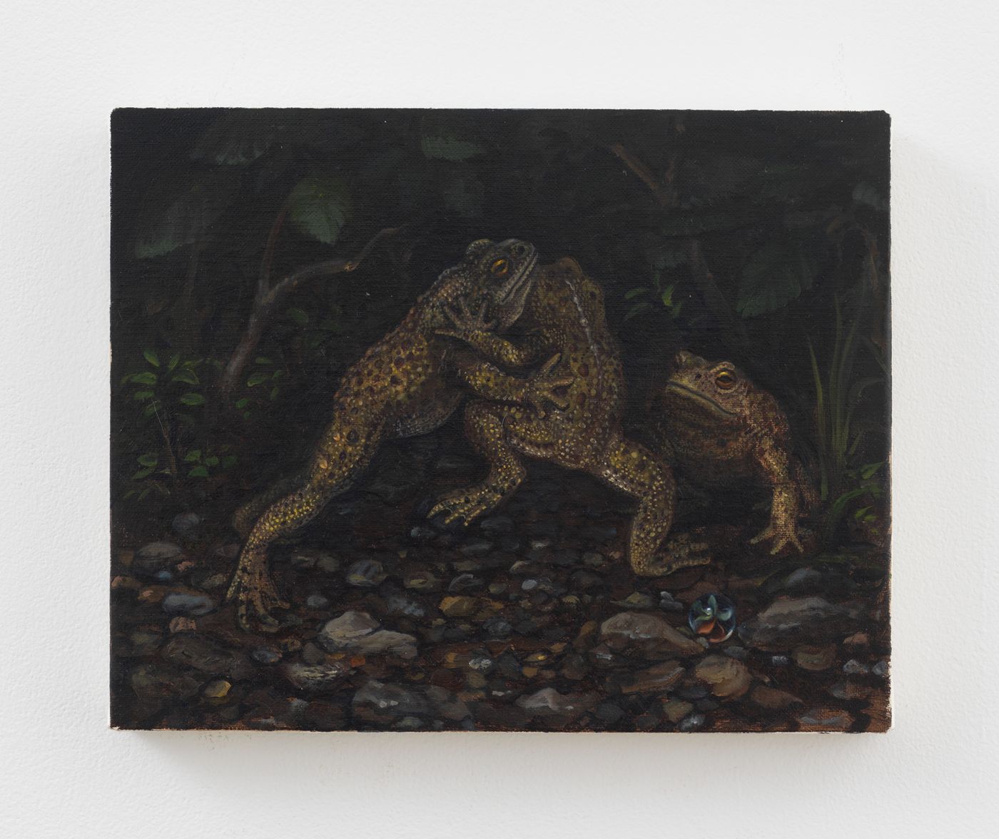 Andrew Durgin-Barnes, Battletoads, 2025. Oil on linen. 8 x 10 in (20.3 x 25.4 cm)