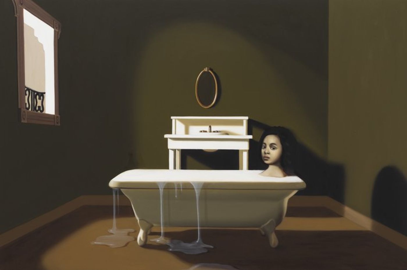 Image of The Tale of The Tub, 2019: Oil on panel