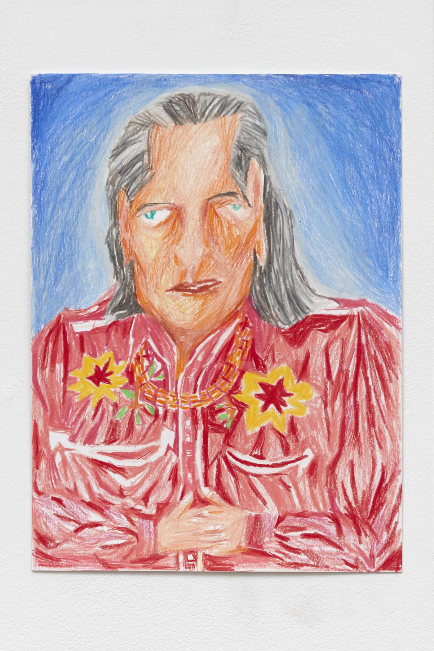 Image of Super Star, 2025: Colored pencil on paper